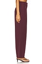 view 3 of 6 Maggie Trouser in Burgundy