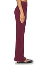 view 3 of 6 Calrine Knit Trouser in Burgundy