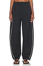view 2 of 7 Tabitha Barrel Track Trouser in Black