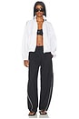 view 7 of 7 Tabitha Barrel Track Trouser in Black