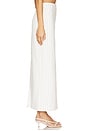 view 3 of 6 Dionne Denim Pinstripe Skirt in White