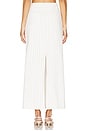 view 4 of 6 Dionne Denim Pinstripe Skirt in White