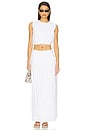 view 5 of 6 Selene Maxi Skirt in Cream