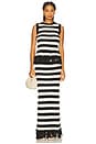 view 5 of 6 SAIA LONGA DE MALHA LAURYN in Striped