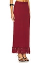 view 2 of 6 Gabby Knitted Maxi Skirt in Burgundy