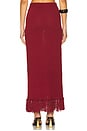 view 4 of 6 Gabby Knitted Maxi Skirt in Burgundy