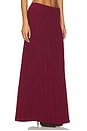 view 2 of 6 DALIA 맥시 스커트 in Burgundy