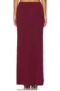 view 4 of 6 DALIA 맥시 스커트 in Burgundy