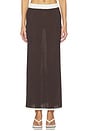 view 1 of 6 FALDA DE PUNTO MORGANNA in Chocolate