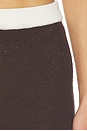 view 6 of 6 FALDA DE PUNTO MORGANNA in Chocolate