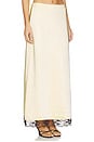 view 2 of 6 x REVOLVE Rena Satin And Lace Skirt in Yellow