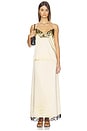 view 5 of 6 x REVOLVE Rena Satin And Lace Skirt in Yellow