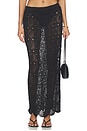 view 1 of 6 Laurenne Crochet Midaxi Skirt in Black