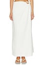 view 1 of 6 Brody Linen Blend Skirt in White