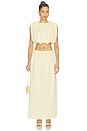 view 5 of 6 Tayla Maxi Skirt in Yellow