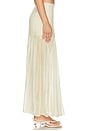 view 3 of 6 Saya Semi Sheer Maxi Skirt in Lime