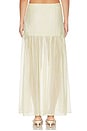 view 4 of 6 Saya Semi Sheer Maxi Skirt in Lime