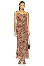 view 6 of 6 JUPE CARLOTTA  in Brown Multi