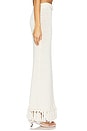 view 3 of 6 Lauryn Knit Fringe Skirt in Beige