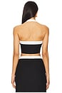 view 3 of 4 Brea Crop Halter Top in Black