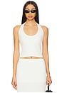view 1 of 4 Ivey Knit Halter Top in White