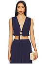 view 1 of 4 Jadey Top in Navy