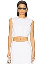 view 1 of 4 Selene Crop Top in Cream