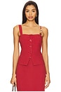 view 1 of 6 Irisa Top in Red
