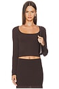 view 1 of 4 Nancy Top in Chocolate