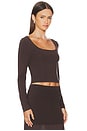 view 2 of 4 Nancy Top in Chocolate