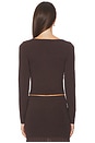 view 3 of 4 Nancy Top in Chocolate