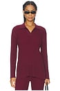 view 1 of 5 Calrine Knit Top in Burgundy