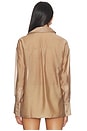 view 3 of 4 CHEMISE TRANSPARENTE GRACEY in Taupe