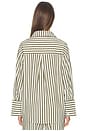 view 4 of 6 Jessie Oversize Beach Shirt in Olive Stripe