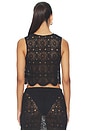 view 3 of 4 Laurenne Crochet Tie Top in Black