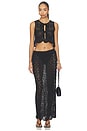 view 4 of 4 Laurenne Crochet Tie Top in Black