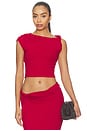 view 1 of 4 TOP PUNTO SOFI in Deep Red
