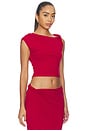 view 2 of 4 TOP PUNTO SOFI in Deep Red