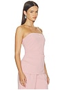 view 2 of 4 TOP EN CRÊPE SORCHA  in Baby Pink