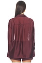 view 4 of 4 x REVOLVE Gracey Sheer Shirt in Rasin