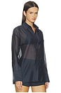 view 2 of 4 x REVOLVE Gracey Sheer Shirt in Navy