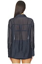 view 4 of 4 x REVOLVE Gracey Sheer Shirt in Navy