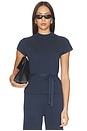 view 1 of 4 ТРИКОТАЖНЫЙ ТОП MIRABELLE  in Navy