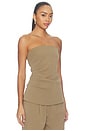 view 2 of 4 Sorcha Strapless Top in Olive