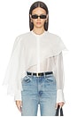 view 1 of 5 Vanessa Drape Top in White