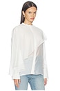 view 2 of 5 Vanessa Drape Top in White