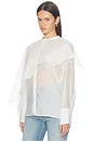 view 4 of 5 Vanessa Drape Top in White