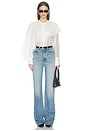 view 6 of 5 Vanessa Drape Top in White