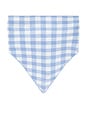 view 1 of 2 Rio Gingham Hair Scarf in Blue Heron Combo
