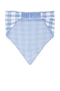 view 2 of 2 Rio Gingham Hair Scarf in Blue Heron Combo
